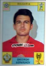 Sticker Gheorghi Asparuhov - FIFA World Cup Mexico 1970 - Panini