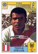 Sticker Teofilo Cubillas - FIFA World Cup Mexico 1970 n. 256 - Panini
