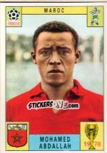 Sticker Mohamed Abdallah - FIFA World Cup Mexico 1970 n. 262 - Panini