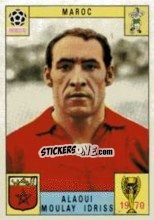 Sticker Alaoui Moulay Idriss - FIFA World Cup Mexico 1970 - Panini
