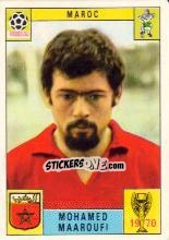Sticker Mohamed Maaroufi - FIFA World Cup Mexico 1970 n. 266 - Panini