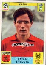 Sticker Driss Bamouss - FIFA World Cup Mexico 1970 n. 270 - Panini