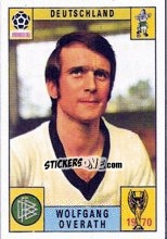 Sticker Wolfgang Overath - FIFA World Cup Mexico 1970 - Panini