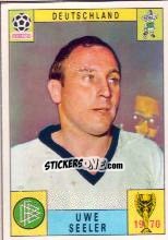 Sticker Uwe Seeler - FIFA World Cup Mexico 1970 n. 285 - Panini