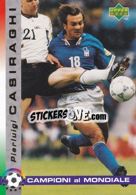 Sticker Pierluigi Casiraghi - Dixan Campioni al Mondiale 1998 n. 11 - Upper Deck