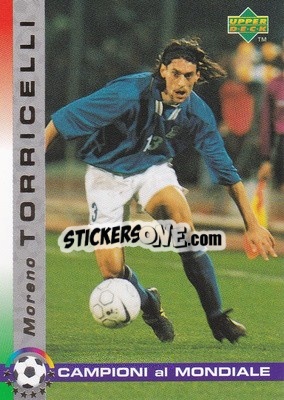 Sticker Moreno Torricelli - Dixan Campioni al Mondiale 1998 - Upper Deck