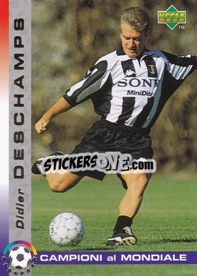 Sticker Didier Deschamps - Dixan Campioni al Mondiale 1998 n. 29 - Upper Deck