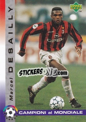 Figurina Marcel Desailly - Dixan Campioni al Mondiale 1998 - Upper Deck