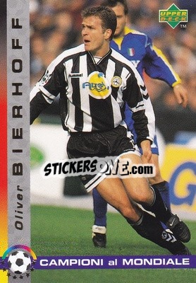 Sticker Oliver Bierhoff - Dixan Campioni al Mondiale 1998 n. 42 - Upper Deck