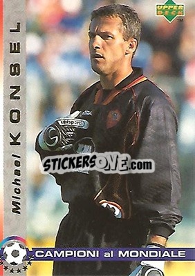 Sticker Micael Konsel - Dixan Campioni al Mondiale 1998 n. 43 - Upper Deck