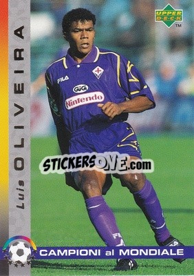 Figurina Oliveira Barroso Luis Airton - Dixan Campioni al Mondiale 1998 n. 44 - Upper Deck