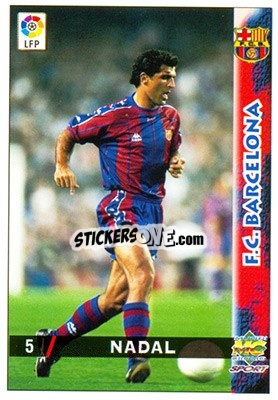 Sticker Nadal - Las Fichas De La Liga 1998-1999 - Mundicromo