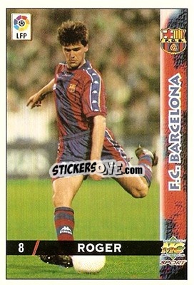 Cromo Roger - Las Fichas De La Liga 1998-1999 - Mundicromo