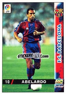 Sticker Abelardo - Las Fichas De La Liga 1998-1999 - Mundicromo
