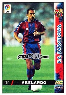 Cromo Abelardo - Las Fichas De La Liga 1998-1999 - Mundicromo