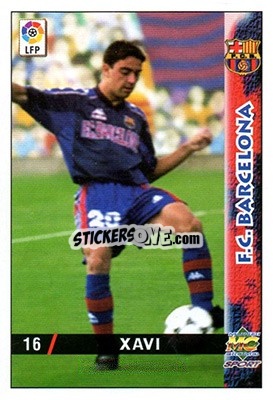 Sticker Xavi - Las Fichas De La Liga 1998-1999 - Mundicromo