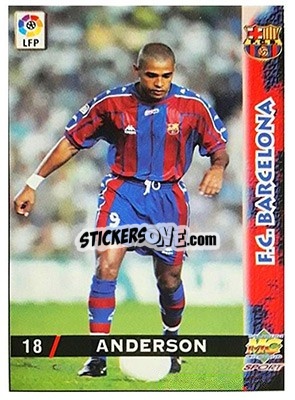 Figurina Anderson - Las Fichas De La Liga 1998-1999 - Mundicromo