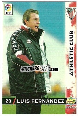 Sticker Luis Fernandez - Las Fichas De La Liga 1998-1999 n. 20 - Mundicromo