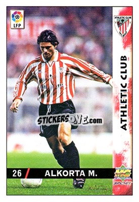 Cromo Alkorta - Las Fichas De La Liga 1998-1999 - Mundicromo