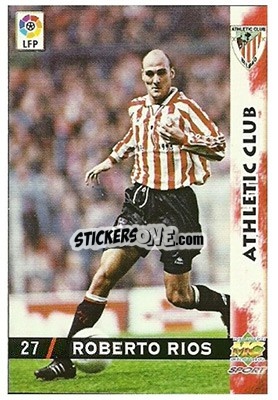 Sticker Roberto Rios - Las Fichas De La Liga 1998-1999 n. 27 - Mundicromo