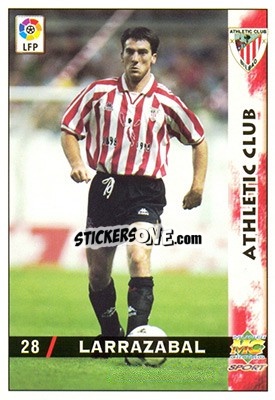 Cromo Larrazabal - Las Fichas De La Liga 1998-1999 - Mundicromo