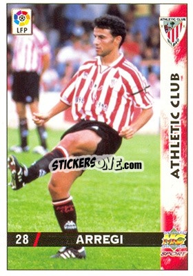 Sticker Arregi - Las Fichas De La Liga 1998-1999 - Mundicromo