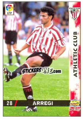 Cromo Arregi - Las Fichas De La Liga 1998-1999 n. 28a - Mundicromo