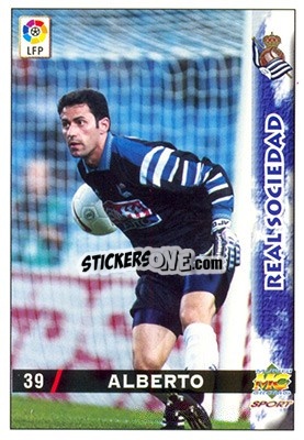 Sticker Alberto - Las Fichas De La Liga 1998-1999 - Mundicromo