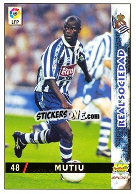 Sticker Mutiu - Las Fichas De La Liga 1998-1999 - Mundicromo