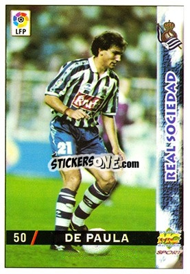 Sticker De Paula - Las Fichas De La Liga 1998-1999 n. 50 - Mundicromo