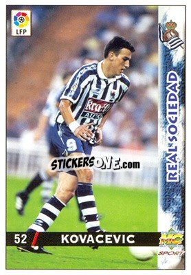 Sticker Kovacevic - Las Fichas De La Liga 1998-1999 - Mundicromo