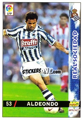 Cromo Aldeondo - Las Fichas De La Liga 1998-1999 - Mundicromo