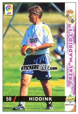 Cromo Hiddink - Las Fichas De La Liga 1998-1999 - Mundicromo