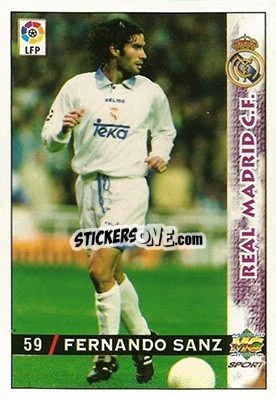 Sticker Fernando Sanz - Las Fichas De La Liga 1998-1999 n. 59 - Mundicromo
