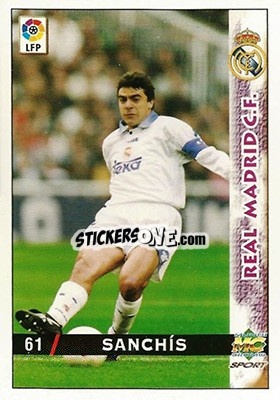 Sticker Sanchis - Las Fichas De La Liga 1998-1999 - Mundicromo