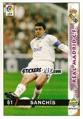 Figurina Sanchis - Las Fichas De La Liga 1998-1999 - Mundicromo