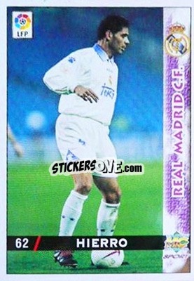 Sticker Hierro - Las Fichas De La Liga 1998-1999 - Mundicromo