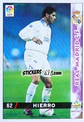 Figurina Hierro - Las Fichas De La Liga 1998-1999 - Mundicromo