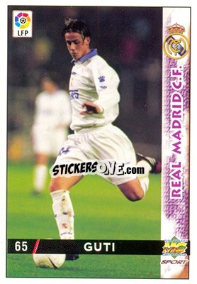 Sticker Guti - Las Fichas De La Liga 1998-1999 - Mundicromo