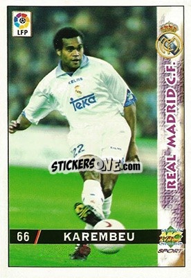 Sticker Karembeu - Las Fichas De La Liga 1998-1999 n. 66 - Mundicromo