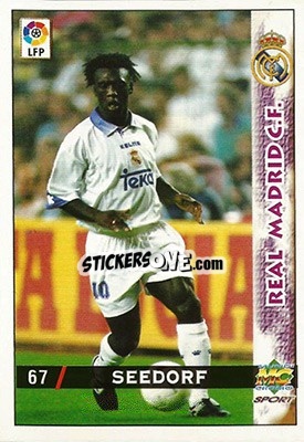 Sticker Seedorf - Las Fichas De La Liga 1998-1999 - Mundicromo
