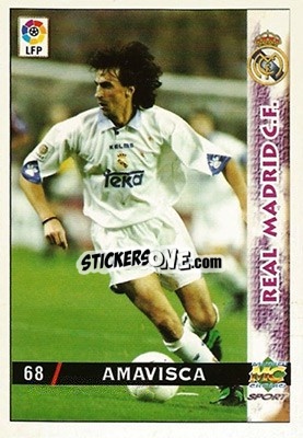 Cromo Amavisca - Las Fichas De La Liga 1998-1999 - Mundicromo