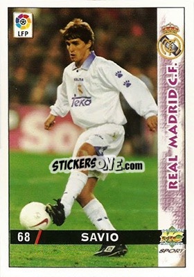 Sticker Savio - Las Fichas De La Liga 1998-1999 - Mundicromo