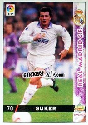 Cromo Suker - Las Fichas De La Liga 1998-1999 - Mundicromo