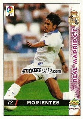 Sticker Morientes - Las Fichas De La Liga 1998-1999 n. 72 - Mundicromo