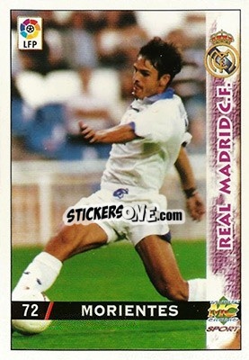 Cromo Morientes - Las Fichas De La Liga 1998-1999 - Mundicromo