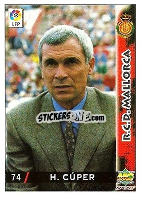 Cromo Hector Cuper - Las Fichas De La Liga 1998-1999 - Mundicromo