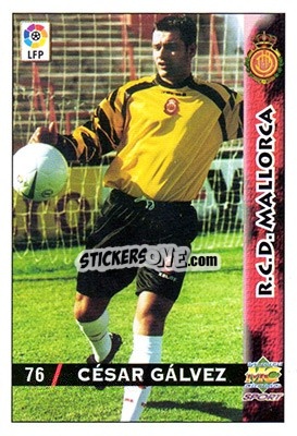 Sticker Cesar Gálvez - Las Fichas De La Liga 1998-1999 - Mundicromo