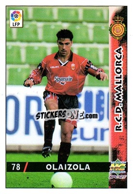 Figurina Olaizola - Las Fichas De La Liga 1998-1999 - Mundicromo