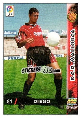 Cromo Diego Tristan - Las Fichas De La Liga 1998-1999 - Mundicromo